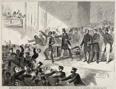Expulsion des Noirs et des abolitionnistes du Tremont Temple, Boston, Massachusetts, 1860 - Winslow Homer