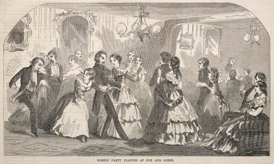 Fête de famille jouant au renard et aux oies - Winslow Homer