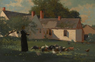 Scène de cour de ferme - Winslow Homer