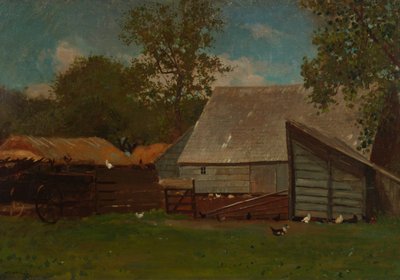 Cour de Ferme avec Canards et Poules, 1872-73 - Winslow Homer