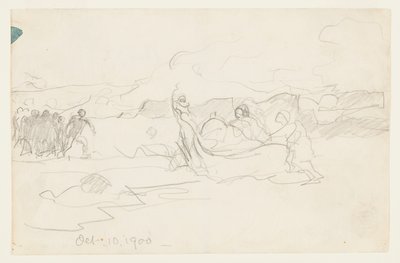 Pêcheurs échouant une doris - Winslow Homer