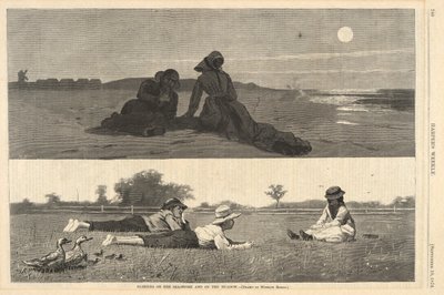 Flirter sur le rivage et dans le pré, de Harper - Winslow Homer