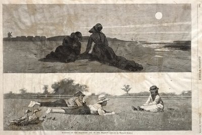Flirt sur le rivage et dans le pré, 1874 - Winslow Homer