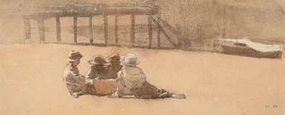 Quatre Garçons sur une Plage - Winslow Homer