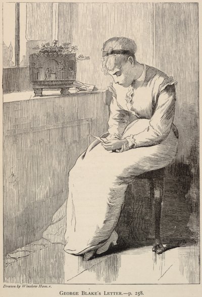 Lettre de George Blake, tirée de The Galaxy, janvier 1870 - Winslow Homer