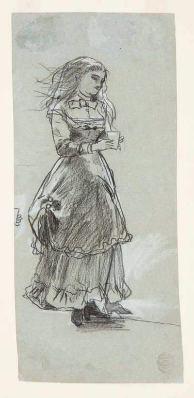 Fille tenant un verre à boire - Winslow Homer
