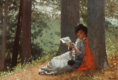 Fille lisant sous un chêne, 1879 - Winslow Homer