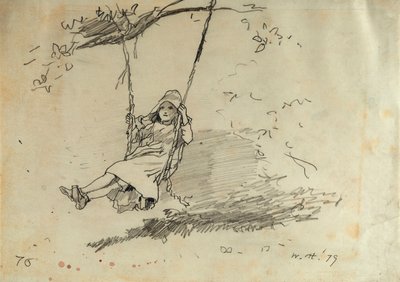 Fille sur une balançoire, 1879 - Winslow Homer