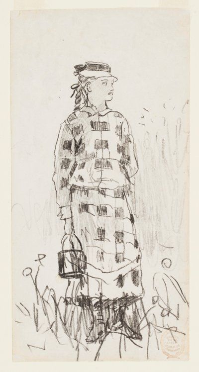 Fille avec un seau - Winslow Homer