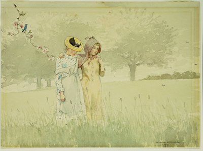 Filles se promenant dans un verger, 1879 - Winslow Homer