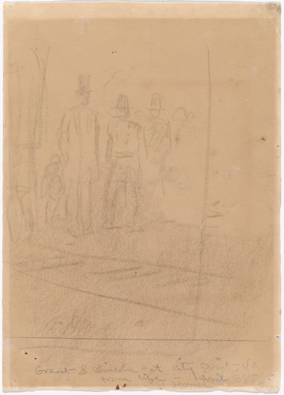 Grant et Lincoln à City Point, Virginie - Winslow Homer