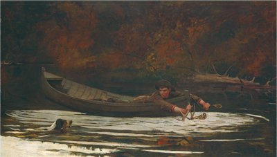 Chien et chasseur - Winslow Homer