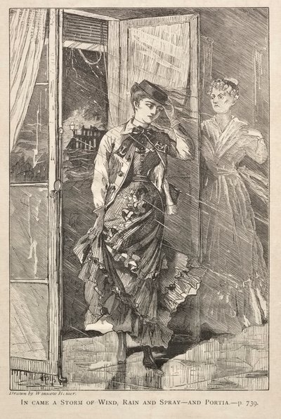 Une tempête de vent, de pluie et de brume - et Portia - Winslow Homer