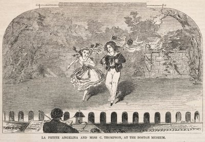 La Petite Angelina et Miss C. Thompson, au Boston Museum, 1859 - Winslow Homer