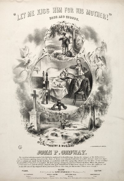 Let me Kiss him for his Mothers - Sheet Music Cover - Winslow Homer