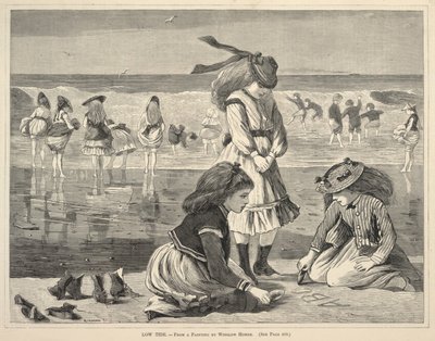 Marée basse, de Tous les samedis, 6 août 1870 - Winslow Homer