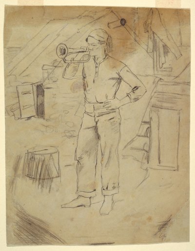 Homme portant un bonnet de zouave - Winslow Homer