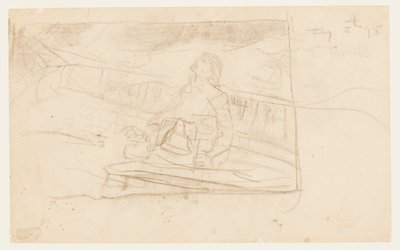 Homme sur le pont avec la cloche du navire - Winslow Homer