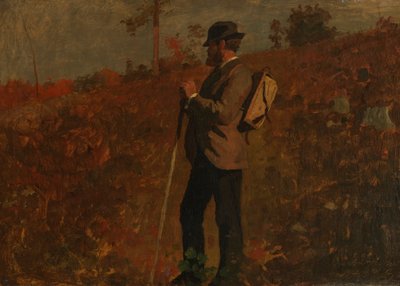 Homme avec un sac à dos - Winslow Homer