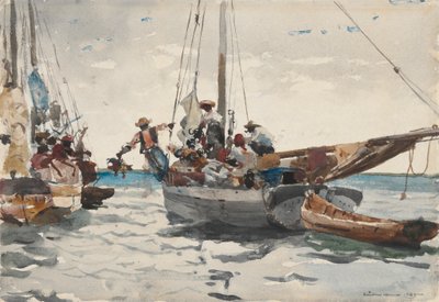 Scène de marché, Nassau - Winslow Homer