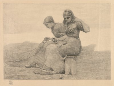Réparer les filets - Winslow Homer