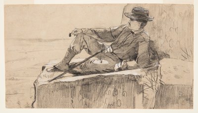 Alpiniste se reposant - Winslow Homer