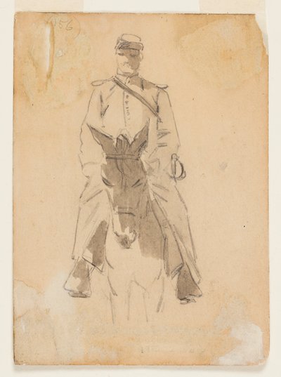 Officier et tête de cheval - Winslow Homer