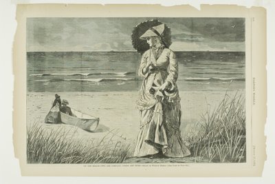 Sur la plage - Deux sont de compagnie, trois ne le sont pas - Winslow Homer