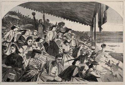 Nos lieux de baignade - Courses de chevaux à Saratoga, 1865 - Winslow Homer