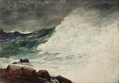 Col de Prout, vague déferlante - Winslow Homer