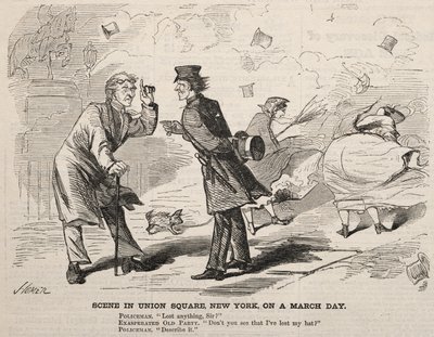 Scène à Union Square, New York, un jour de mars - Winslow Homer