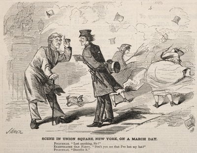 Scène à Union Square, New York, un jour de mars - Winslow Homer
