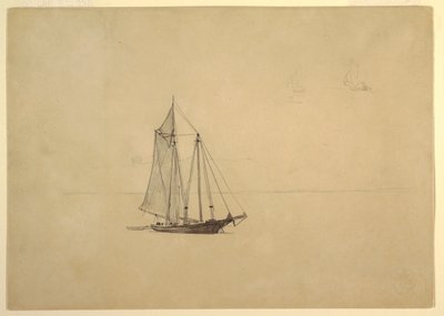 Goélette avec annexe - Winslow Homer