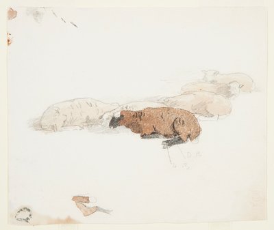 Moutons au repos - Winslow Homer