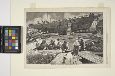 Construction navale, port de Gloucester - Winslow Homer