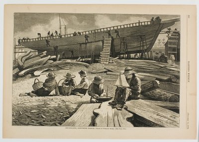 Construction navale, port de Gloucester - Winslow Homer