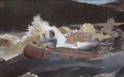 Descente des rapides, rivière Saguenay - Winslow Homer