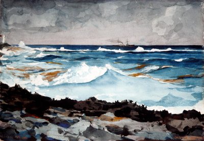Rivage et surf, Nassau, 1899 - Winslow Homer