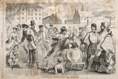 Patinage à Boston, 1859 - Winslow Homer