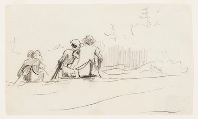 Vue arrière de deux canoës - Winslow Homer