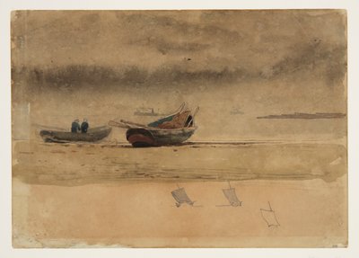 Vue arrière de deux barques, Angleterre - Winslow Homer