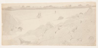 Étude pour "Côte rocheuse et mouettes" - Winslow Homer