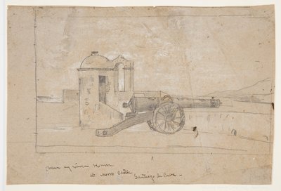 Étude pour "Projecteur, Entrée du port, Santiago de Cuba" - Winslow Homer