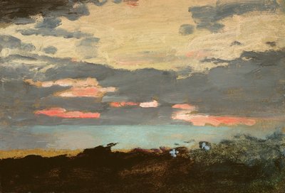 Coucher de soleil, baie de Saco - Winslow Homer
