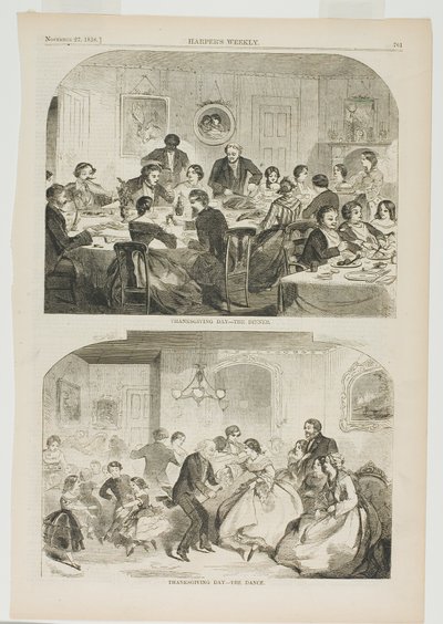 Le jour de Thanksgiving - Le dîner et le jour de Thanksgiving - La danse - Winslow Homer