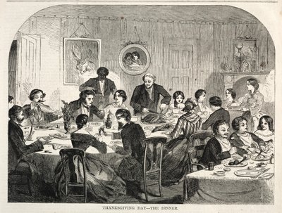 Jour de Thanksgiving - Le Dîner, 1858 - Winslow Homer