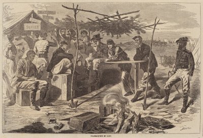 Action de Grâce au Camp, publié en 1862 - Winslow Homer