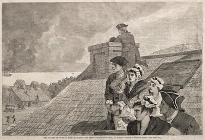 La bataille de Bunker Hill - Observer le combat depuis Copps Hill, à Boston, 1875 - Winslow Homer