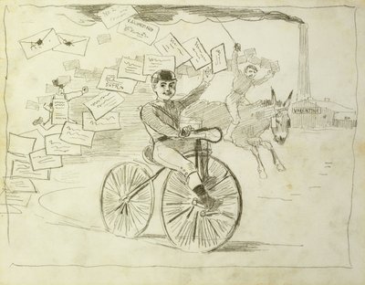 Le messager à vélo - Winslow Homer