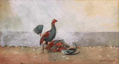 Le combat de coqs - Winslow Homer